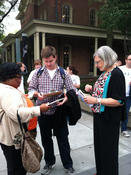 Voter Registration - Nuns on the Bus in Chicago